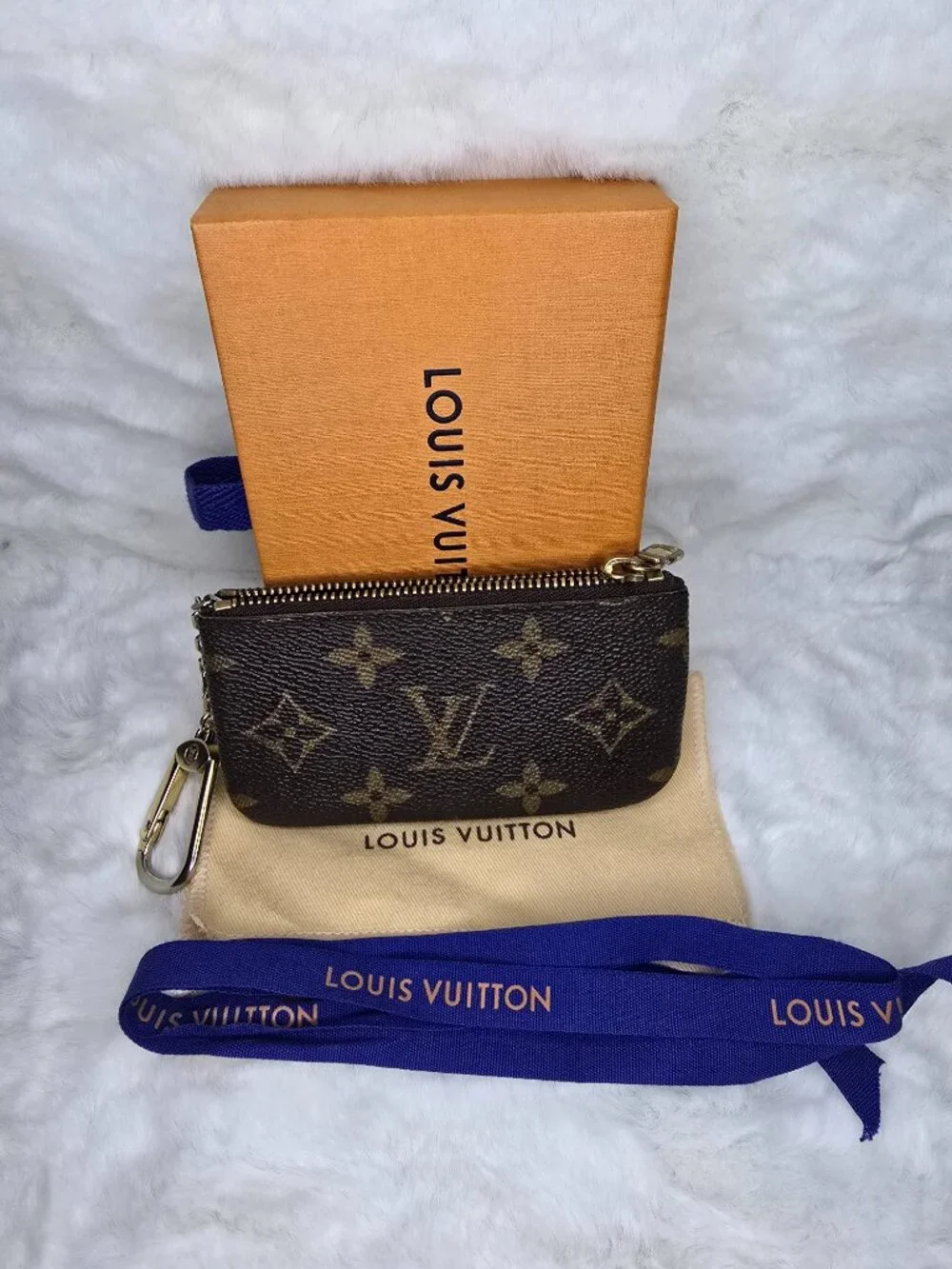 Louis Vuitton Monogram Key Pouch Coin Purse 4.5"x2.5" - Picture 8 of 10